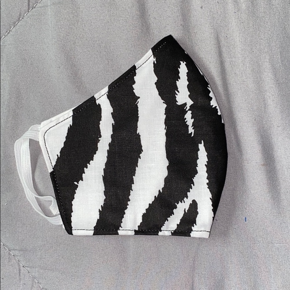 Zebra Print Face Mask